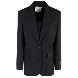 Erika Cavallini Tailored Single-Breasted Wool Jacket - NWT